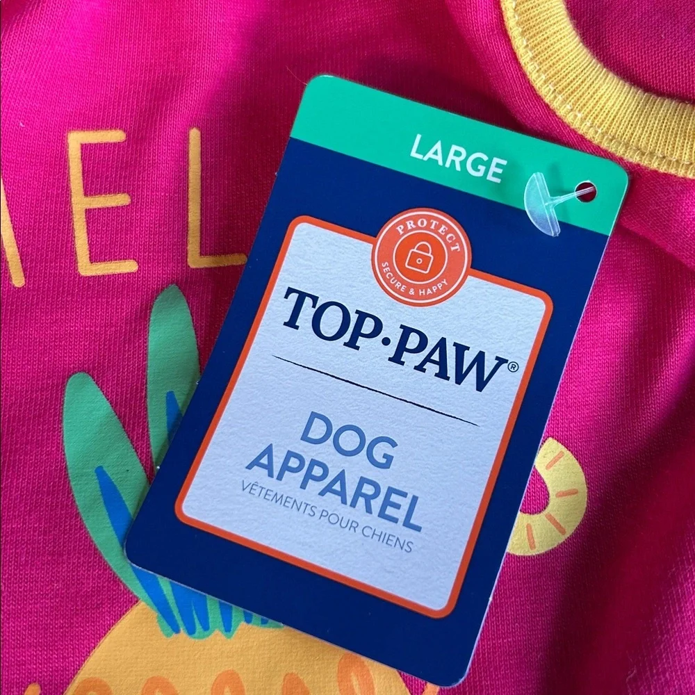 New Top Paw Hello Summer Dog Dress L